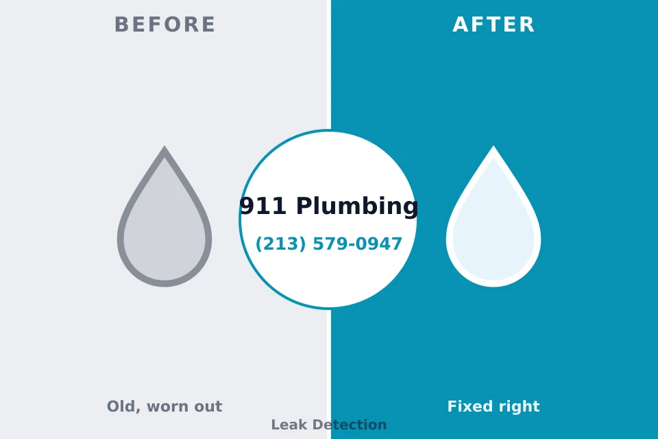 Before and after: plumbing company Village Green-Green Ridge, PA